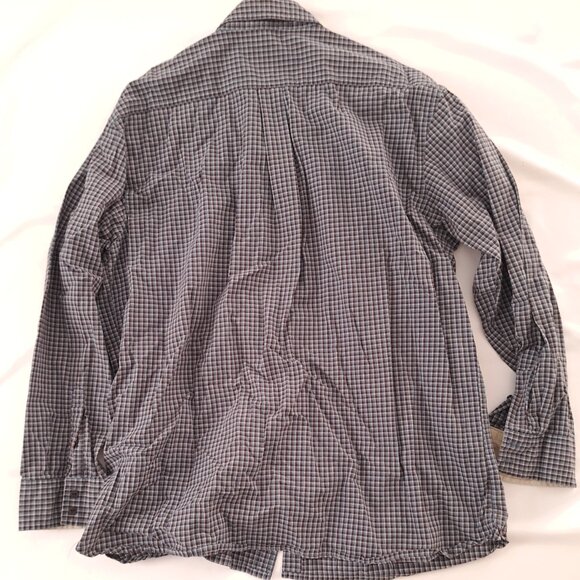 Timberland Plaid Shirt Slate Blue Burgundy Check Long Sleeve XXL TTG - Picture 6 of 8